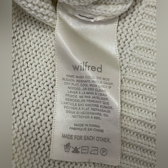 Aritzia Wilfred Seabrook Puff-sleeve Sweater Light Birch Cream Size Small - Picture 8 of 9